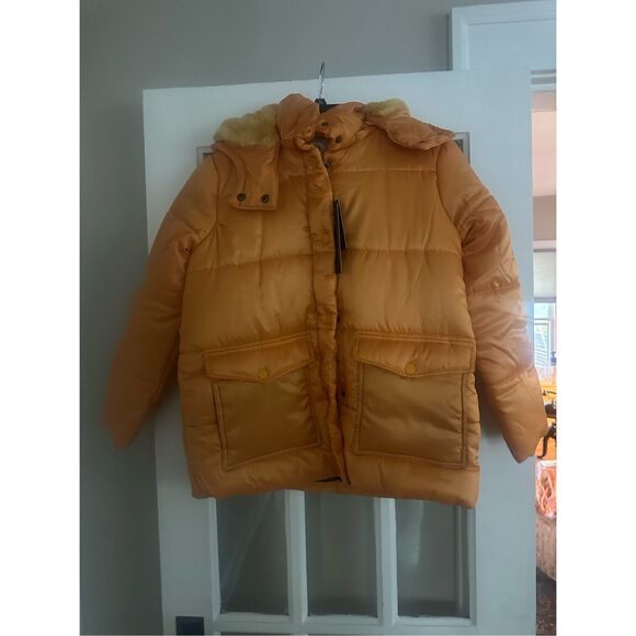 URBAN REPUBLIC Juniors yellow size medium Puffer coat Jacket - Picture 6 of 10